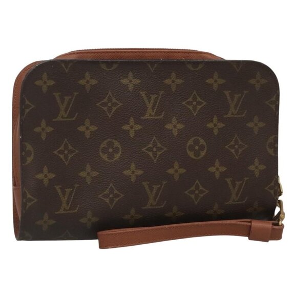 LOUIS VUITTON Monogram Orsay Clutch Bag LV Auth - Picture 1 of 16